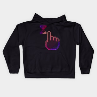 Computer Multicolor galaxy gradient Mouse Cursor Design Kids Hoodie